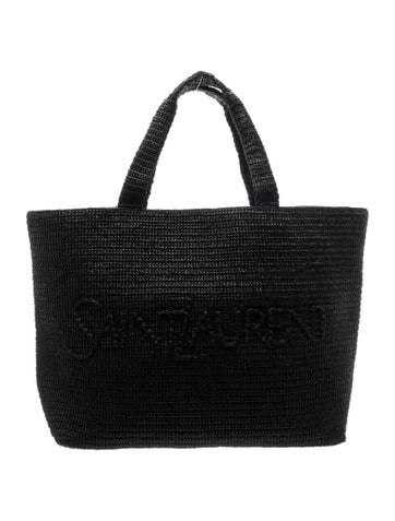 Saint Laurent Raffia Tote Large 2024 w/ Tags