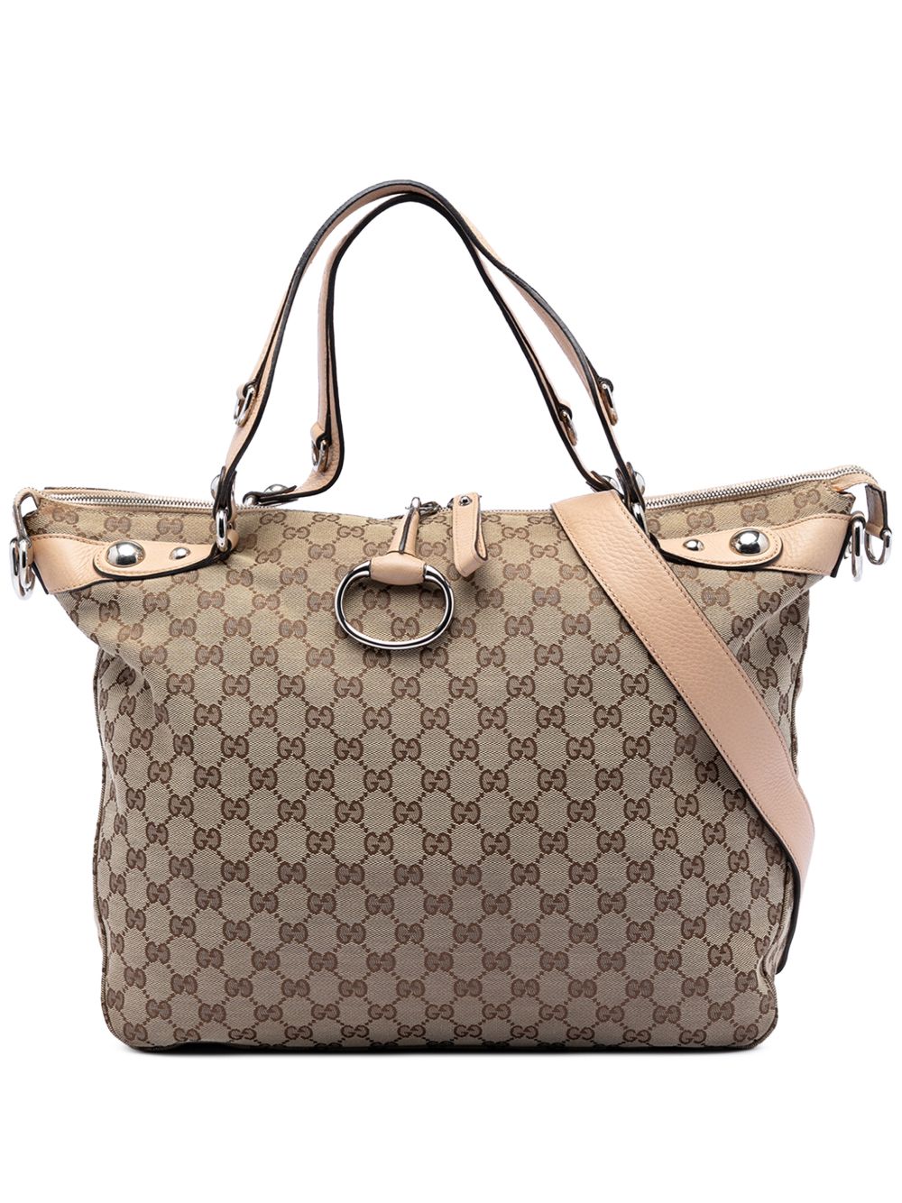 2016-2025 Large GG Canvas Icon Bit satchel