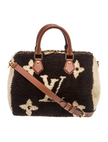 Shearling Speedy Bandouliere 25