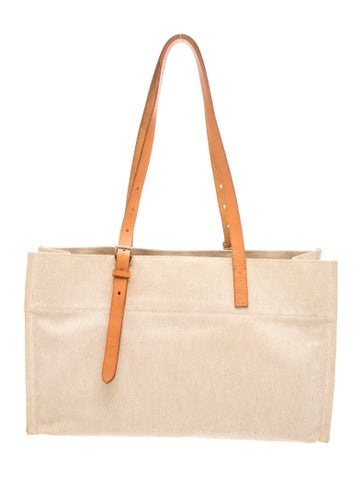 Hermes Toile Etrivière Elan Tote
