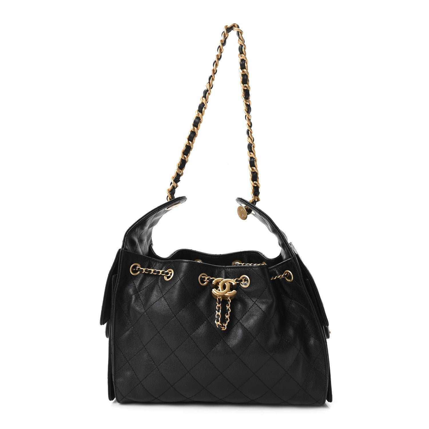 Chanel Caviar Quilted Small Chanel 25 Handbag Black