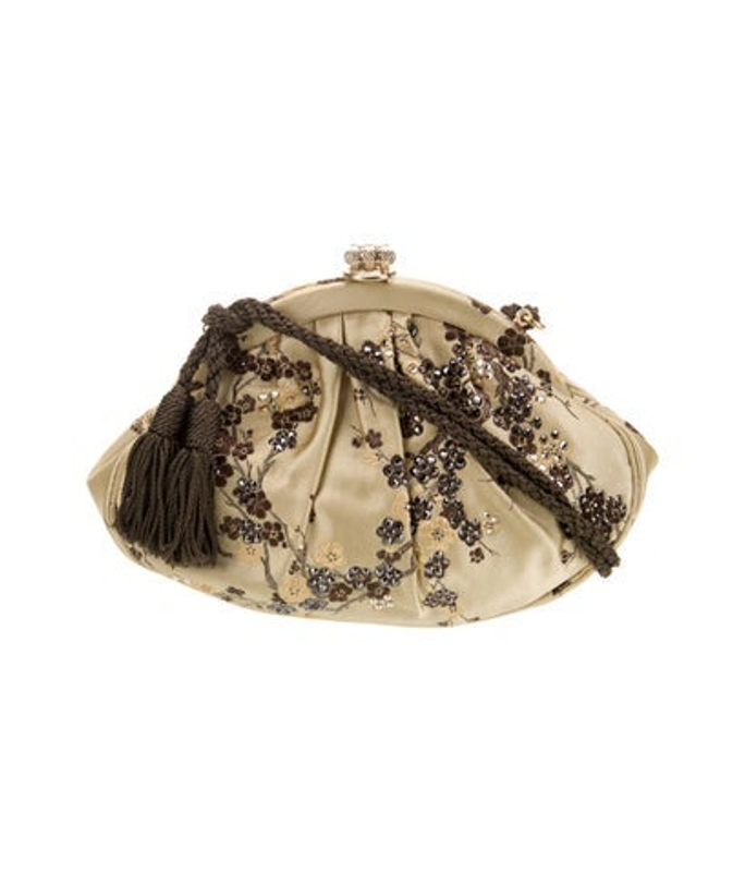 Judith Leiber Leiber Satin Minaudiere