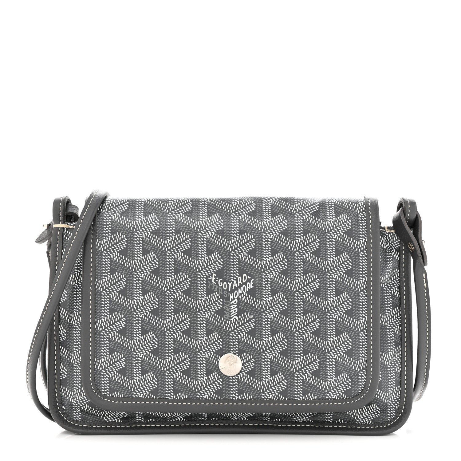 Goyard Goyardine Plumet Wallet Clutch Grey
