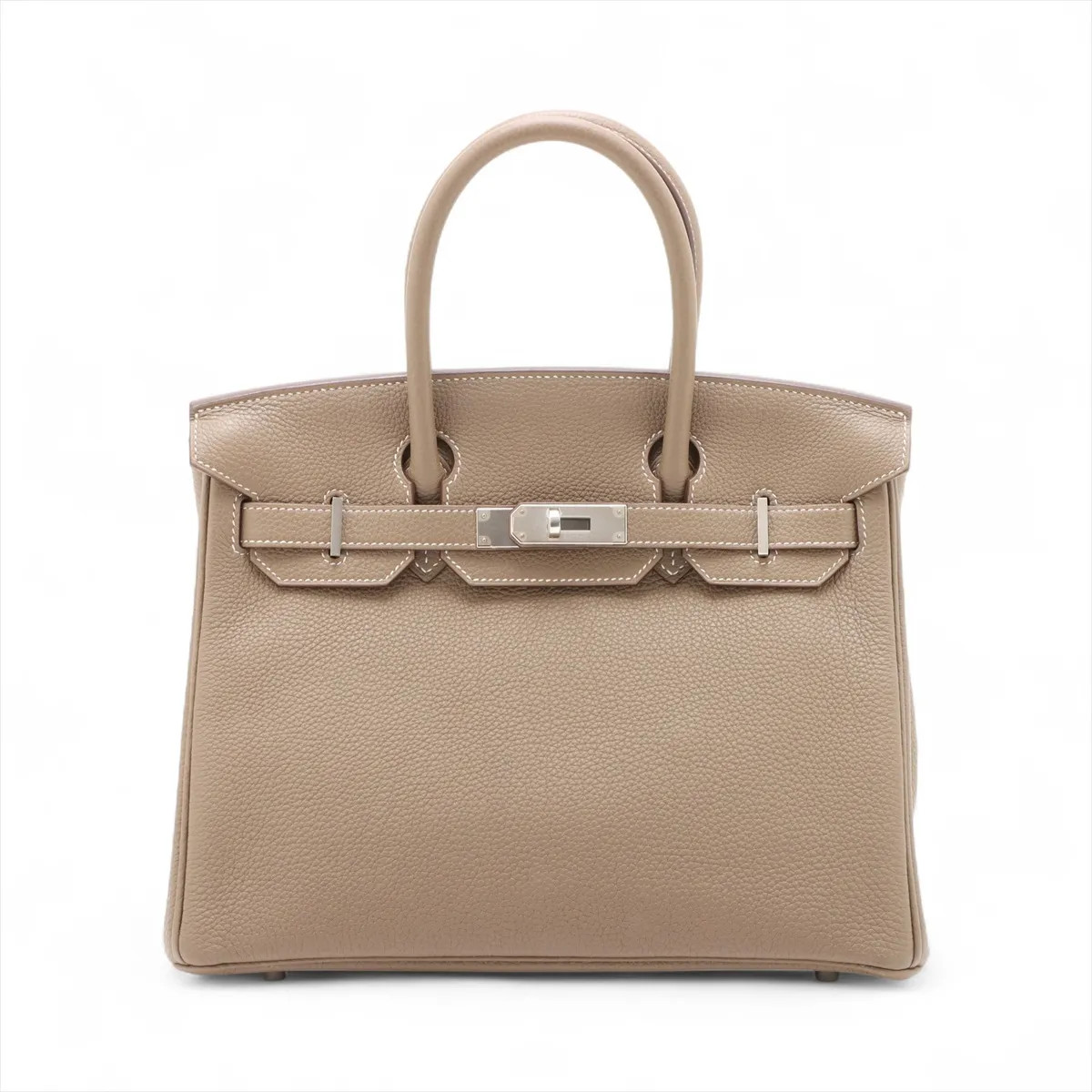 Hermès Birkin 30 Le Tournay Togo Etoupe Silver Metal Fittings