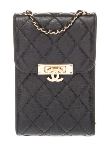 Golden Class Phone Holder Crossbody Bag
