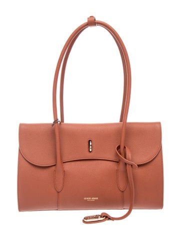 Leather Top Handle Bag Small