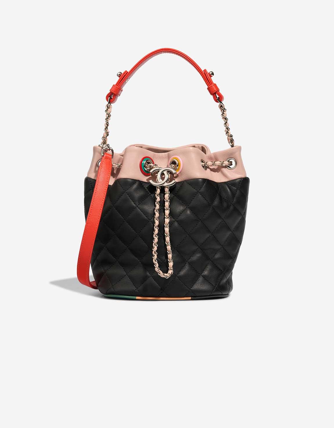 
		Bucket Bag Medium Lamb Black / Pink / Multicolour    