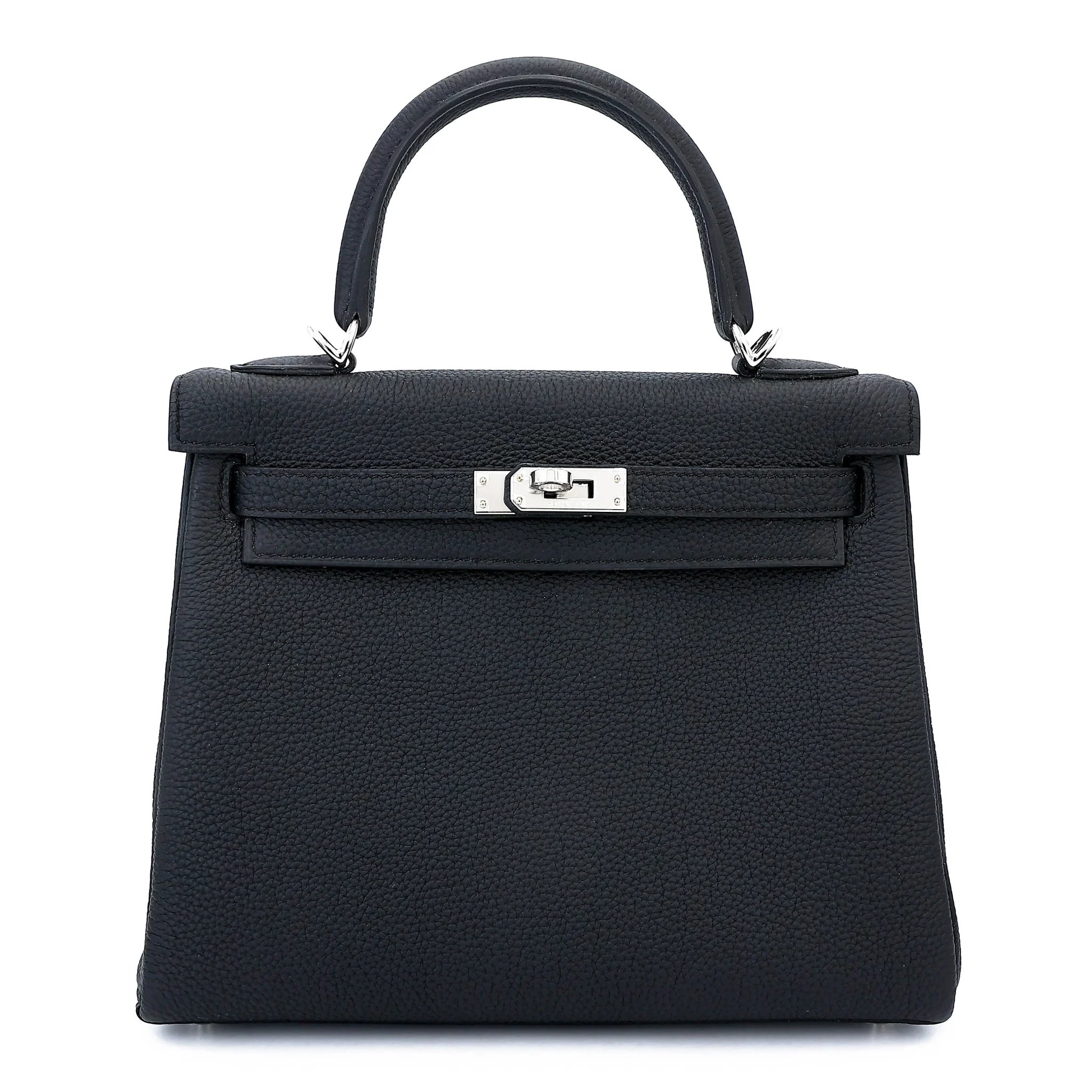 Brand New ( Rank N ) HERMÈS Kelly 25 Noir (89) Togo Palladium hardware G (2026)