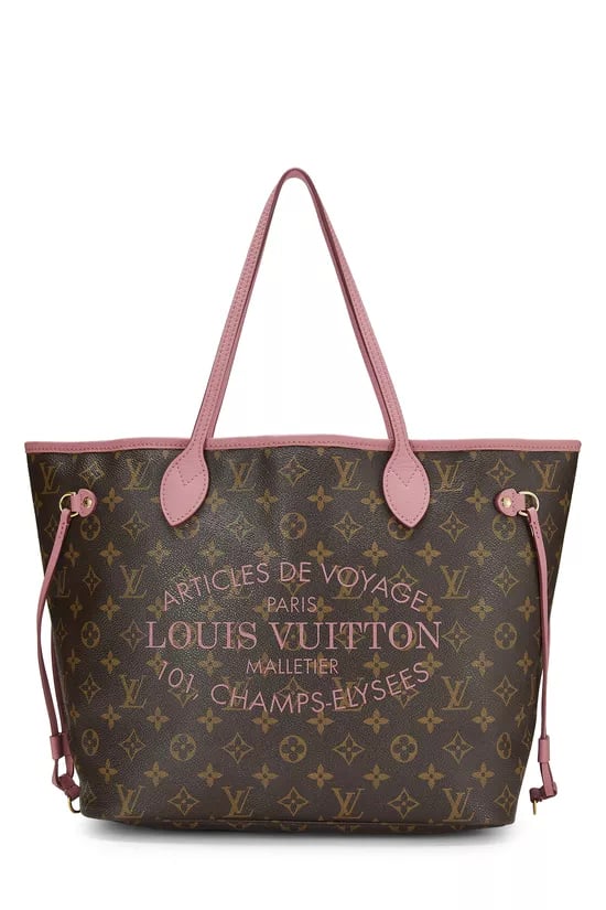 Louis Vuitton Pink Monogram Canvas Ikat Flower Neverfull MM