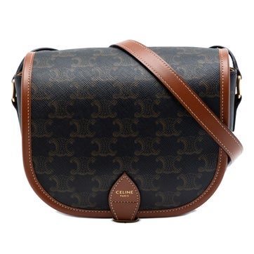 Medium Triomphe Coated Canvas Folco Crossbody