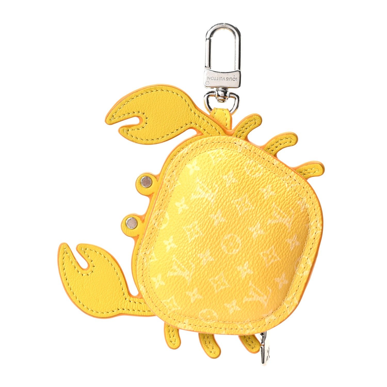 Louis Vuitton Monogram Crab Bag Charm Yellow