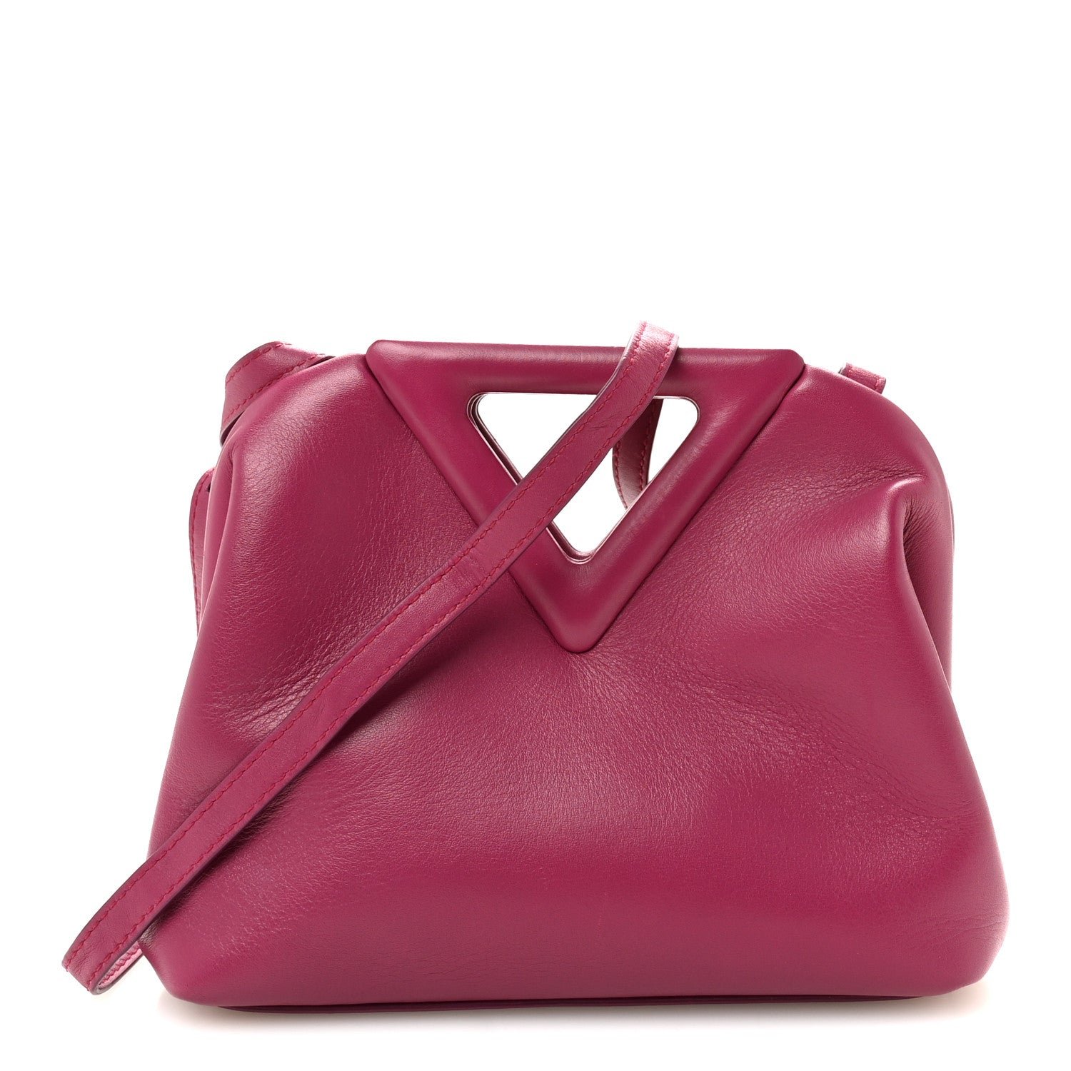 Bottega Veneta Bottega Veneta Calfskin Small The Point Triangle Bag Cinnabar