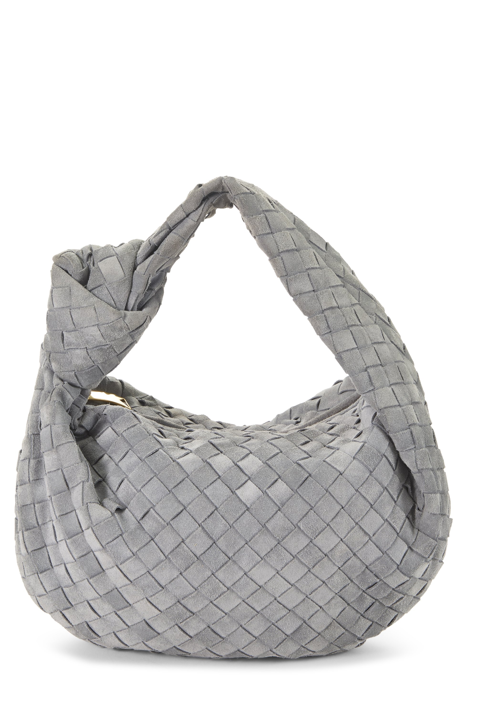 Grey Intrecciato Suede Teen Jodie