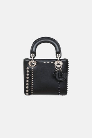 Dior 2015 Mini Studded Crystal Lady Dior Bag