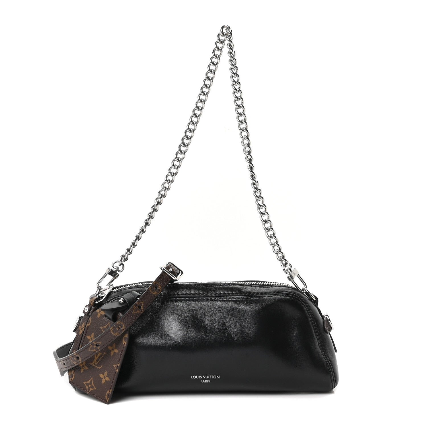 Louis Vuitton Lambskin Pochette Vibe Black