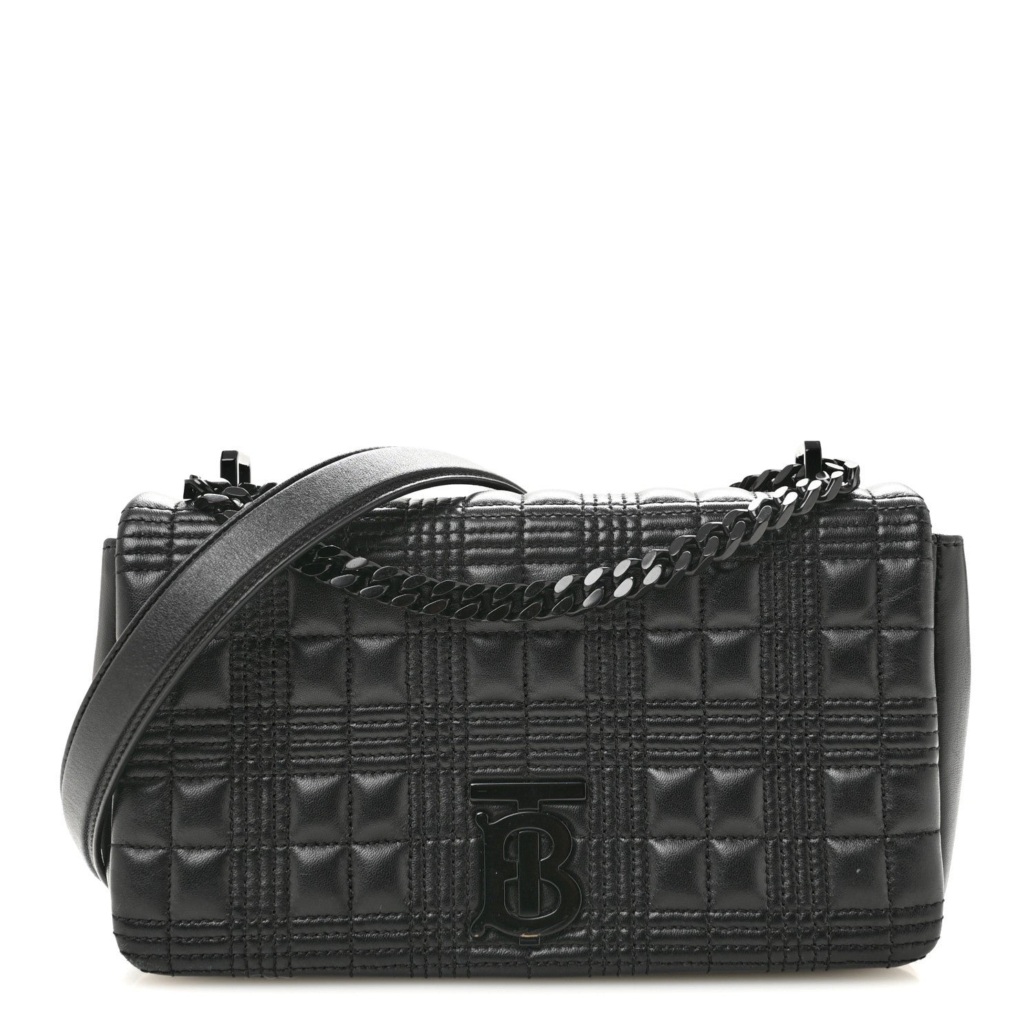 Burberry Lambskin Quilted Small Lola Bag Black