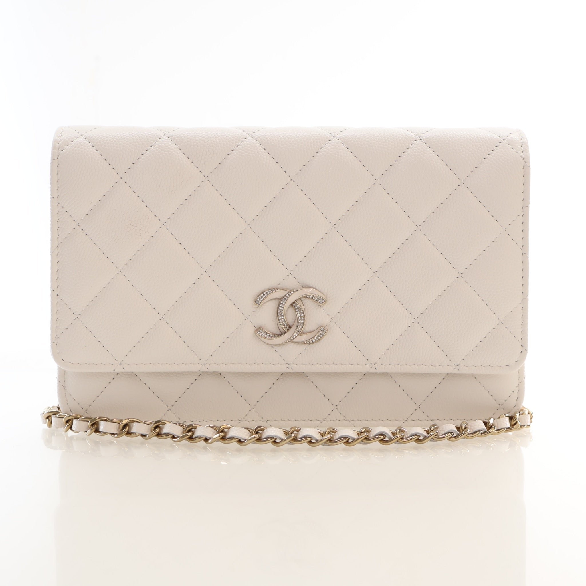 Chanel Caviar CC Wallet On Chain (WOC)