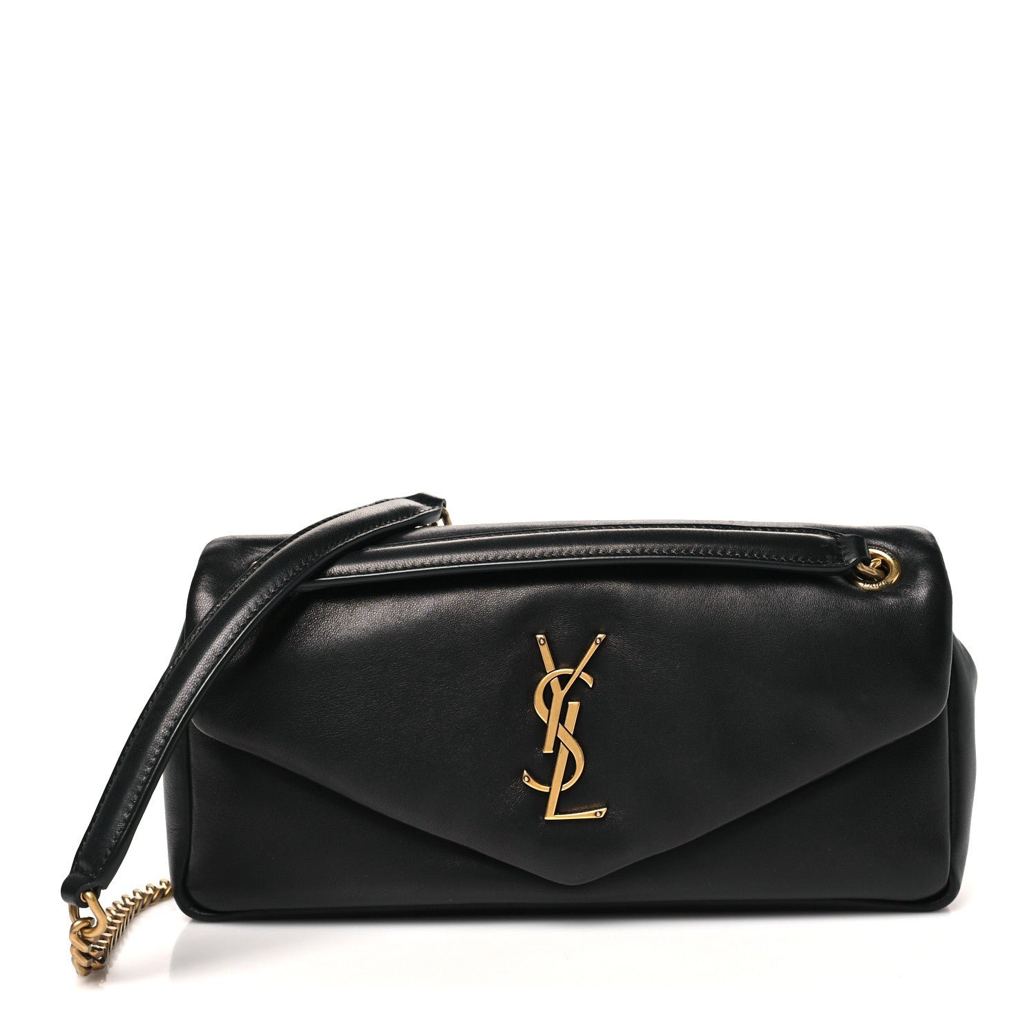 Saint Laurent Plunged Lambskin Calypso Black