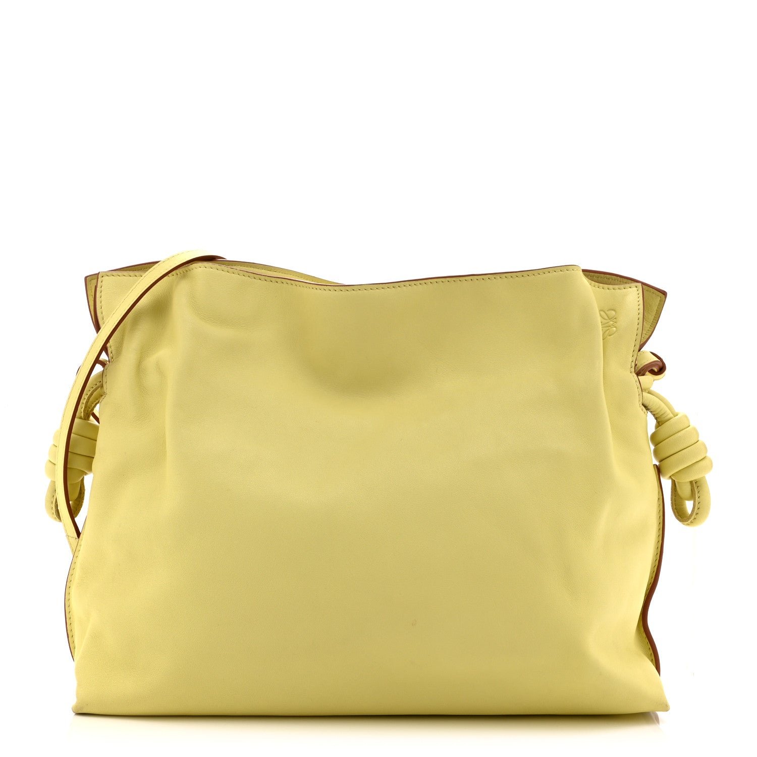 Loewe Loewe Calfskin Small Flamenco Knot Bag Yellow
