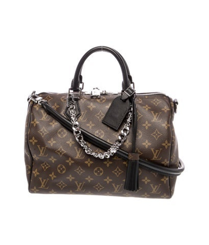 Louis Vuitton Vuitton Lv Monogram Dark Speedy Soft 30 2024