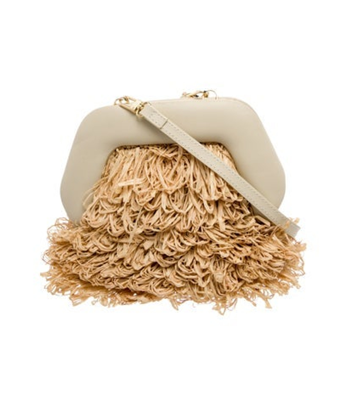 Themoire Raffia Crossbody Bag
