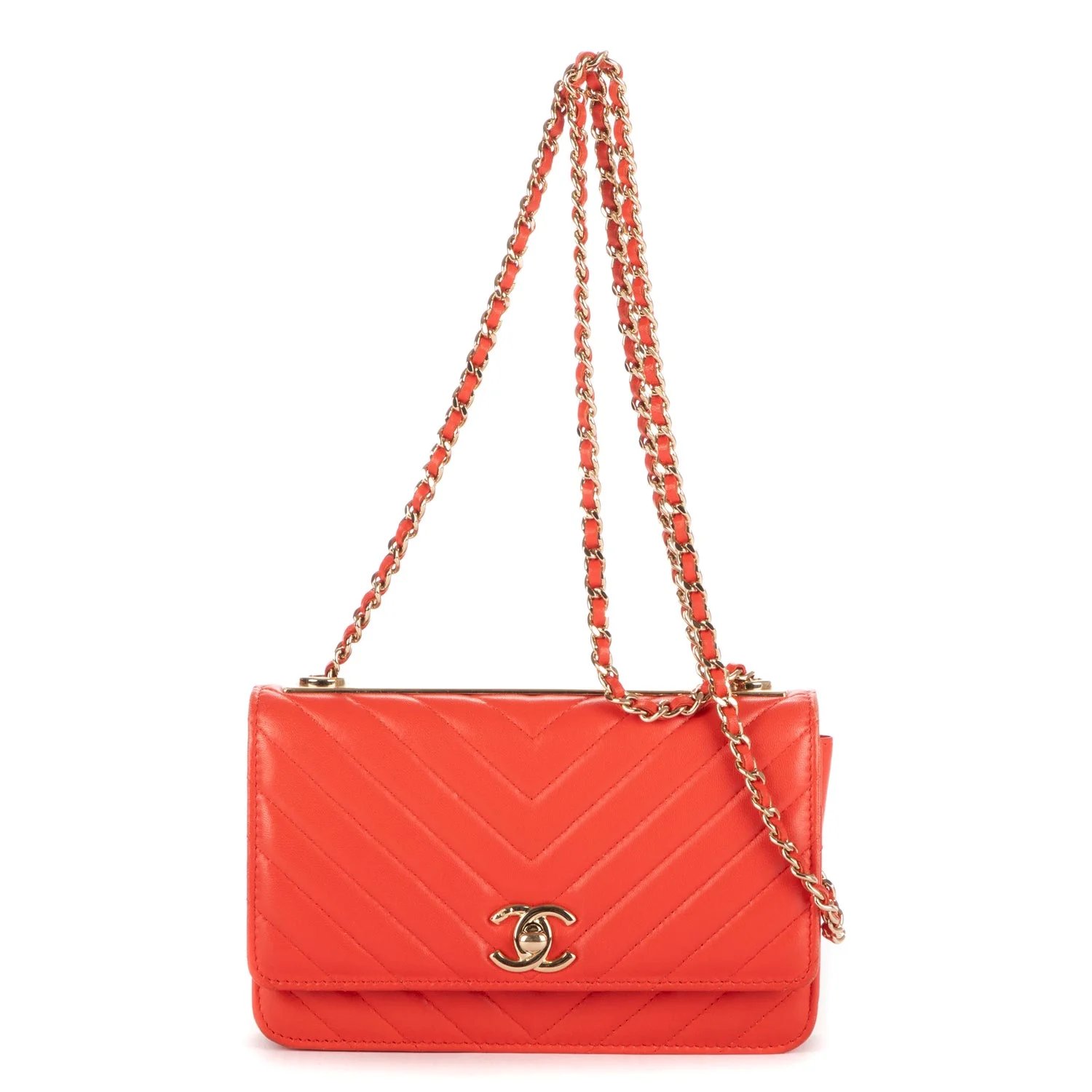 Leather Trendy Wallet on Chain