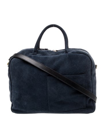 Suede Top Handle Bag