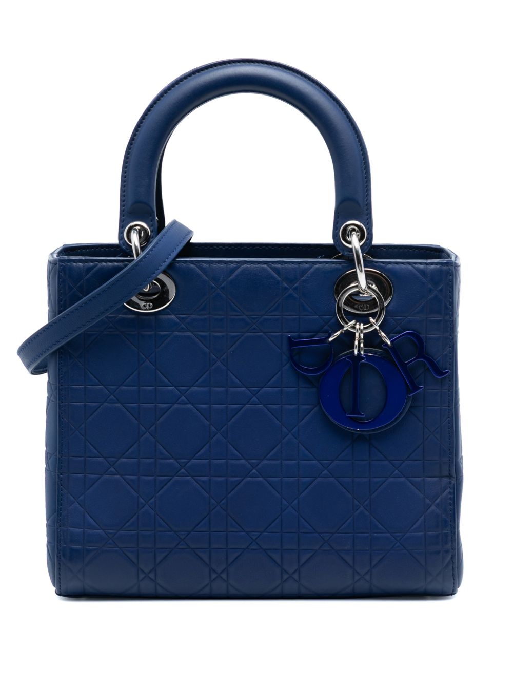 2013 Medium Ultra Matte Calfskin Cannage Embossed Lady Dior satchel