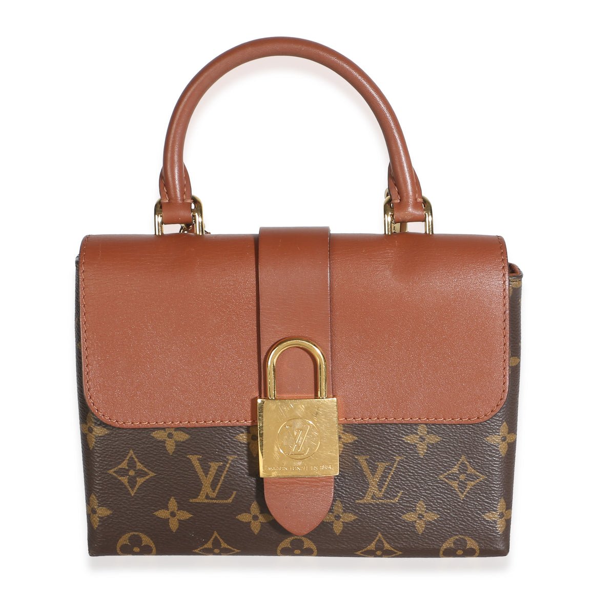 Caramel Monogram Canvas Locky BB