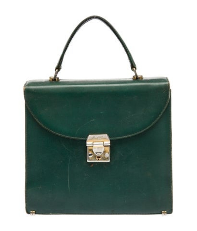 Mark Cross Cross Leather Top Handle Bag