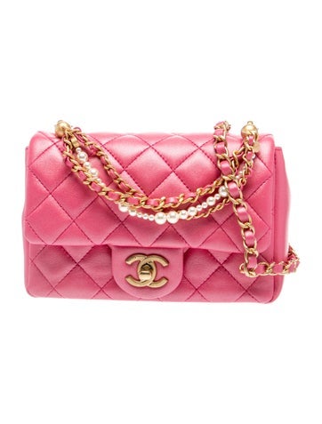 Quilted Pearl Twist Mini Square Flap