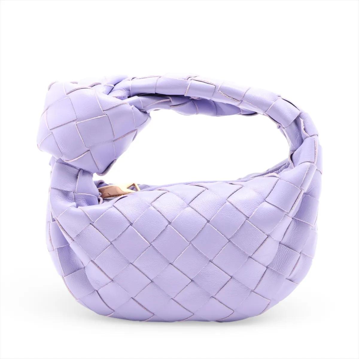 Bottega Veneta Intrecciato Candy Jodi Leather Hand bag Purple
