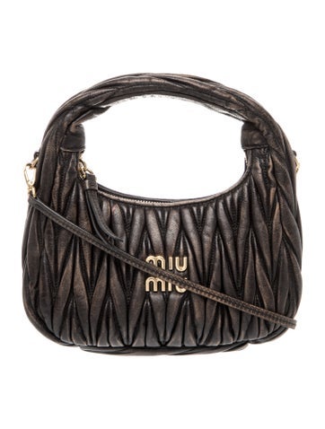 Miu Miu Leather Matelasse Wander