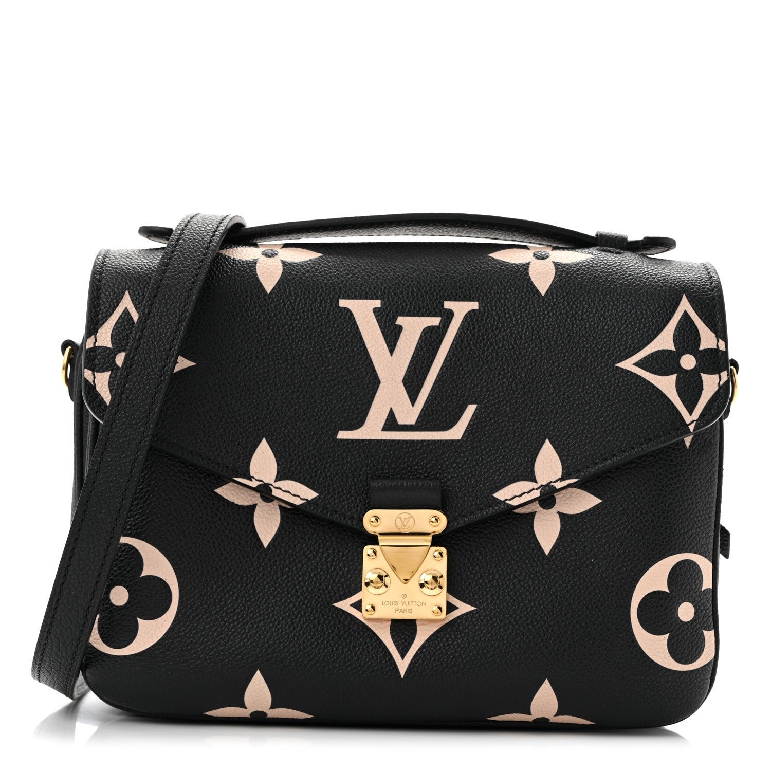 Louis Vuitton Empreinte Monogram Giant Pochette Metis Black Beige