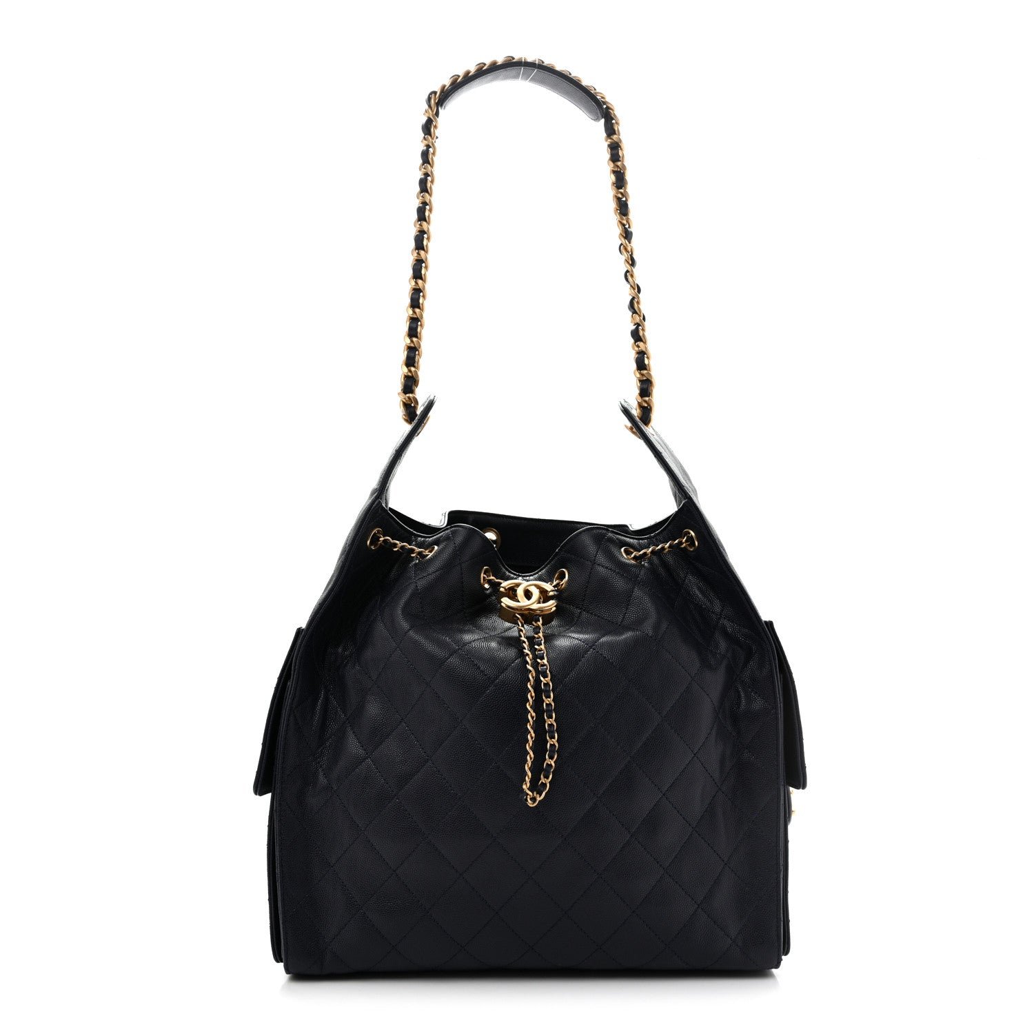 Chanel Caviar Quilted Medium Chanel 25 Handbag Dark Navy