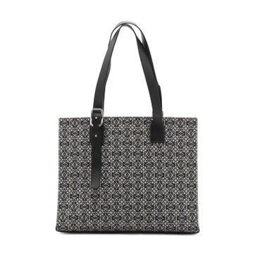 Canvas Repeat Anagram Buckle Horizontal Tote