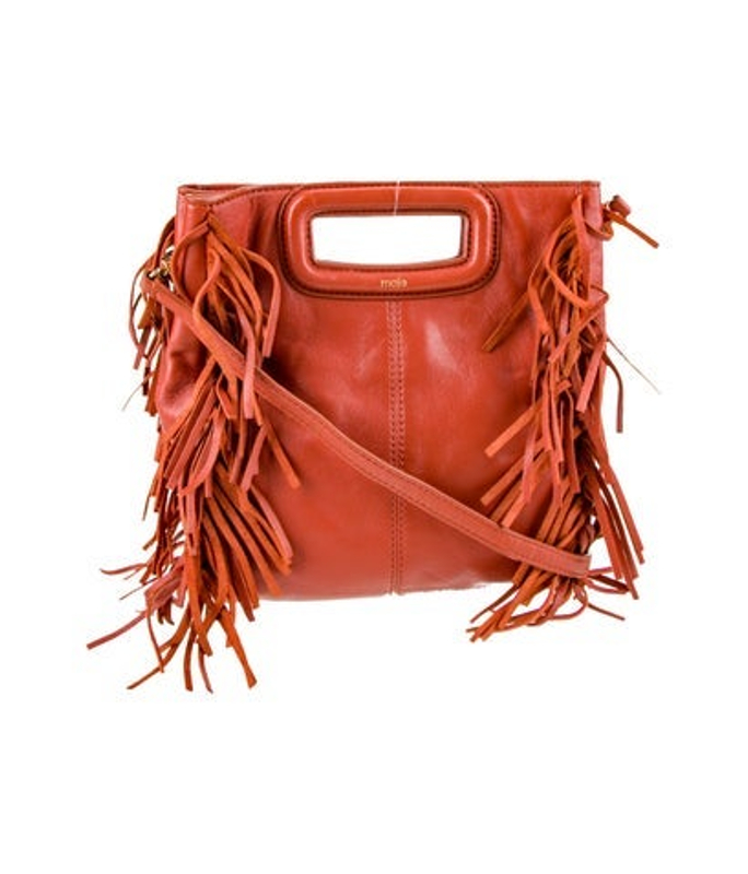 Maje Leather Top Handle Bag