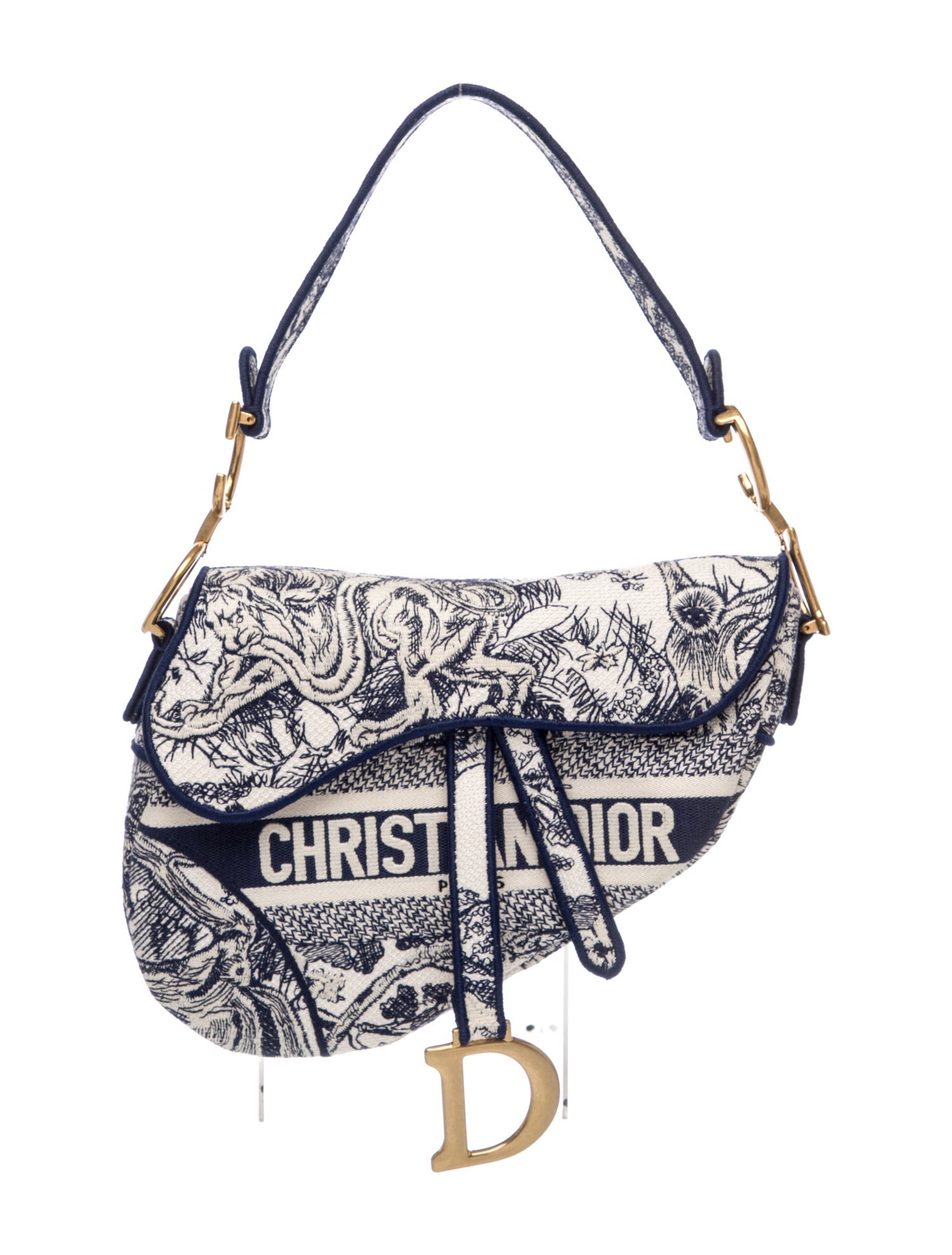 Dior Toile de Jouy Saddle w/ Tags