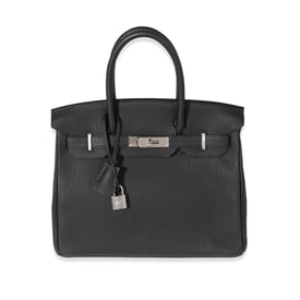 Hermes Hermès Black Togo Birkin 30 PHW