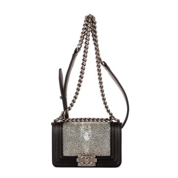 Chanel Leather Unique Piece Boy Galuchat