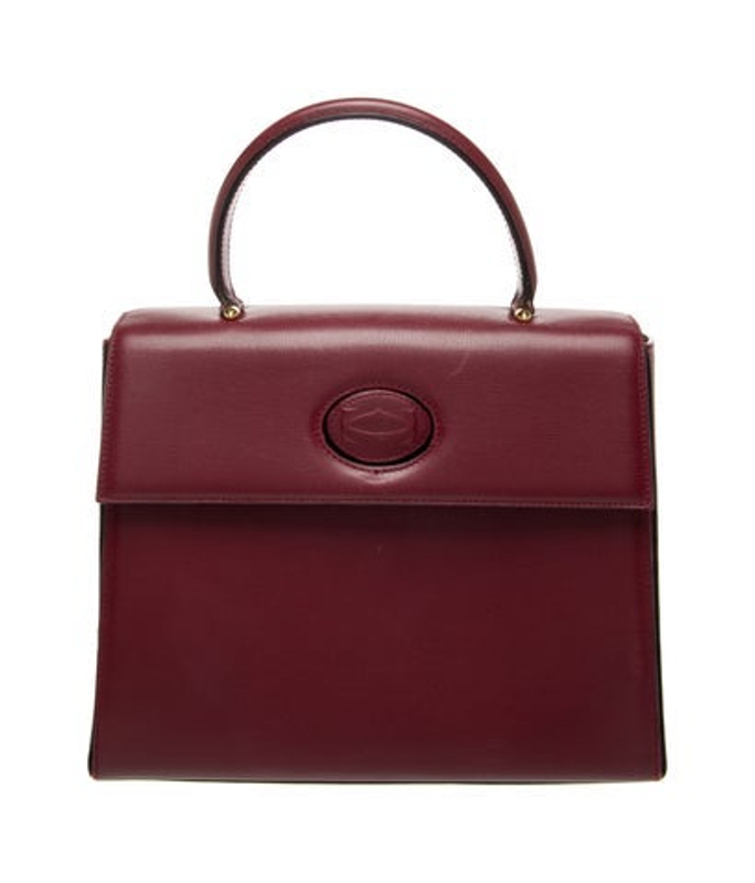 Cartier Leather Top Handle Bag