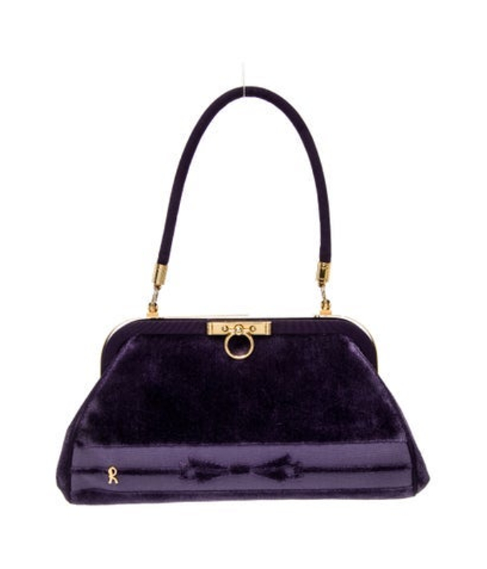 Roberta di Camerino Di Camerino Velvet Top Handle Bag