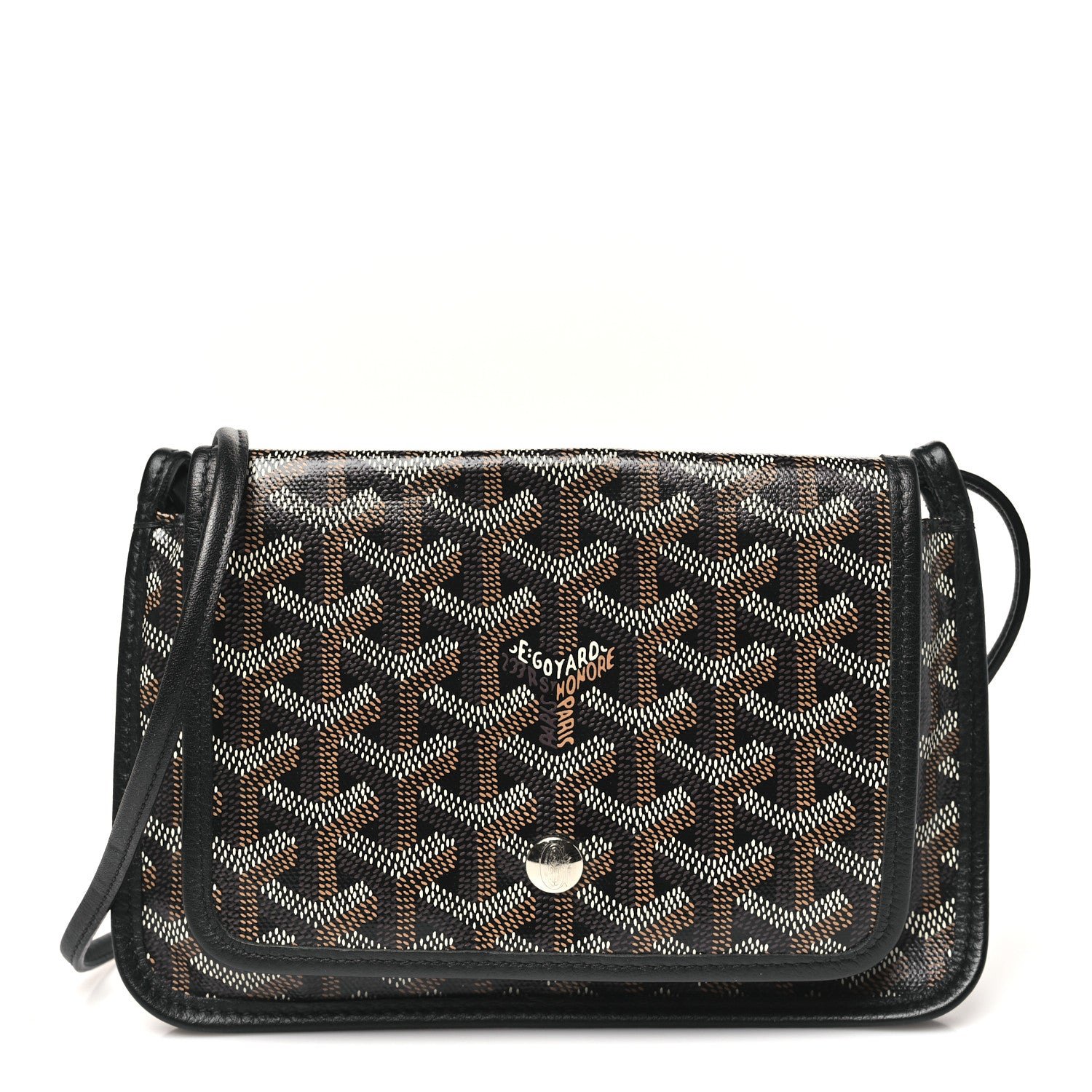 Goyard Goyard Goyardine Plumet Wallet Clutch Black