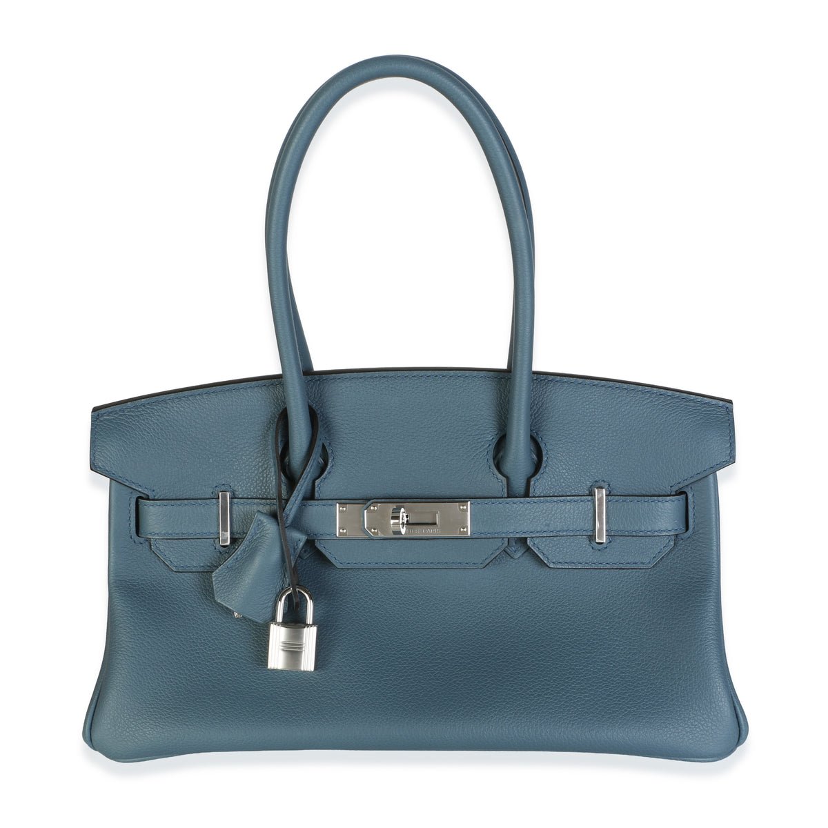 Hermes Bleu Tempete Evercolor Light Shoulder Birkin 29 PHW
