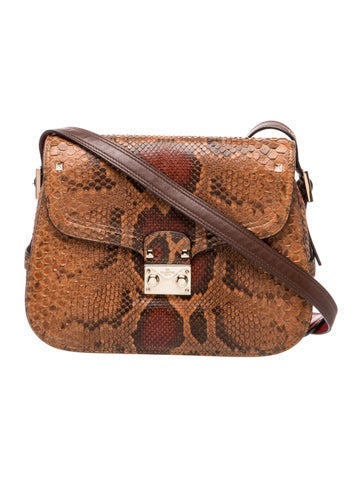 Snakeskin Python Crossbody Bag
