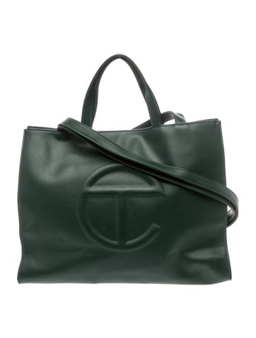 Signature Medium Dark Olive Shopping Bag Medium