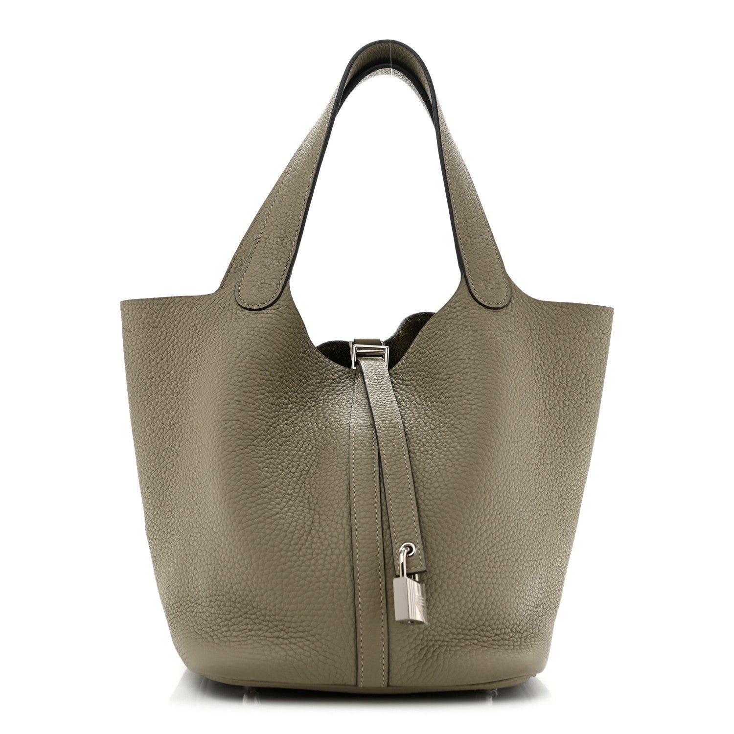 Hermes Taurillon Clemence Picotin Lock 22 MM Sauge