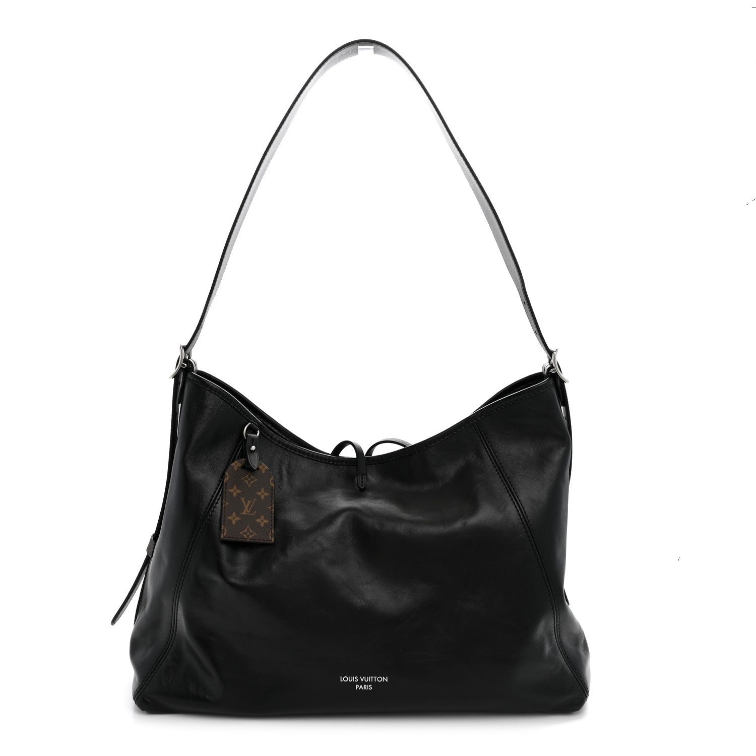 Louis Vuitton Lambskin CarryAll Vibe MM Black