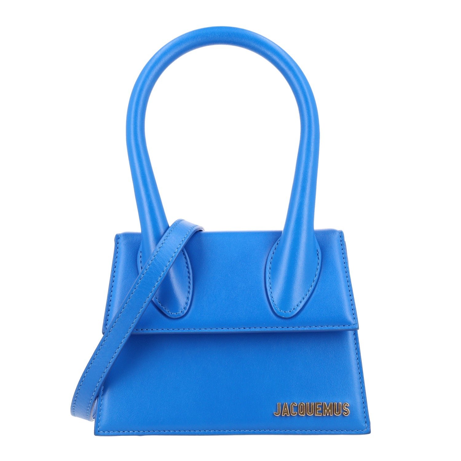 Jacquemus Smooth Calfskin Le Chiquito Moyen Blue