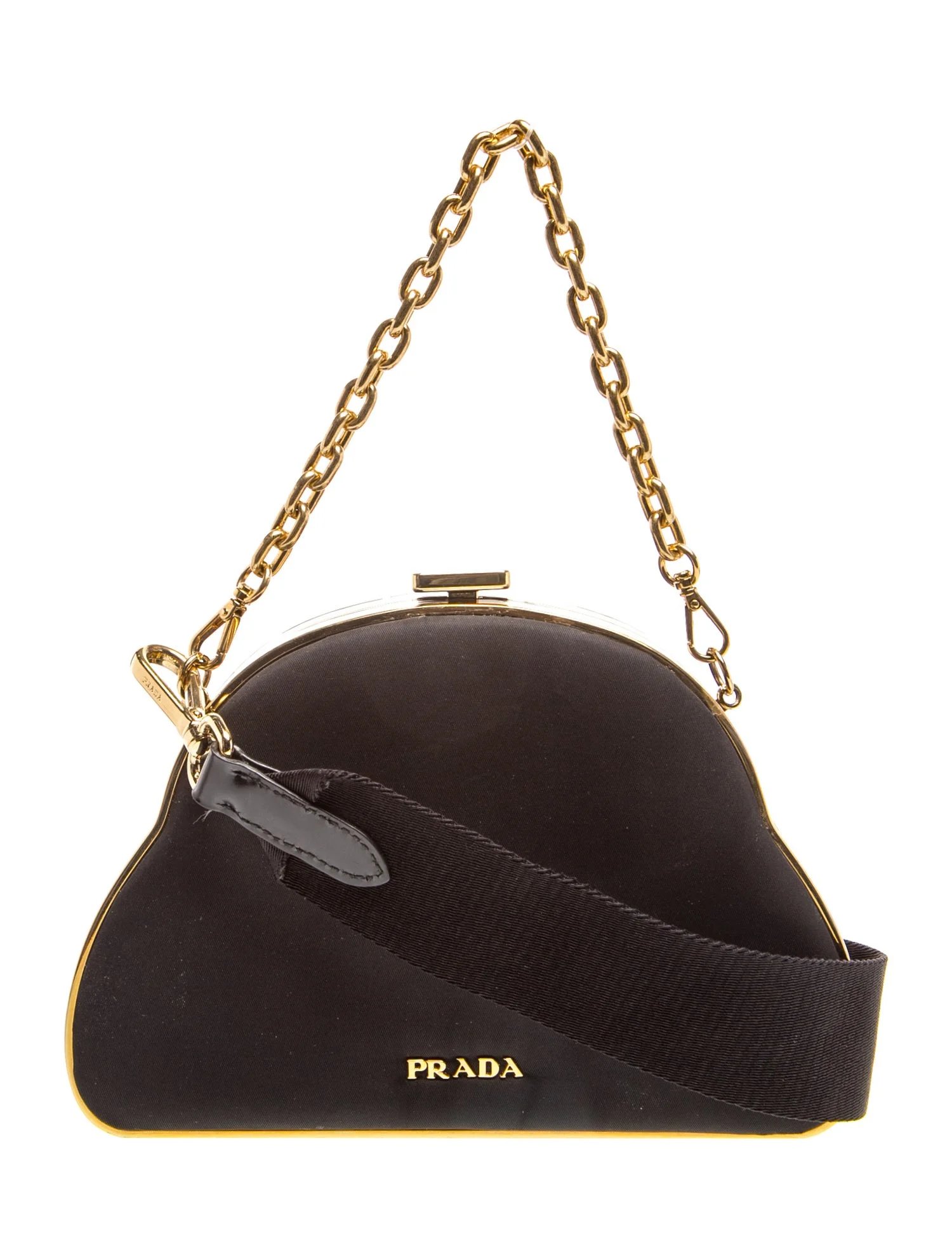 Nylon Signature Satin Crossbody Bag